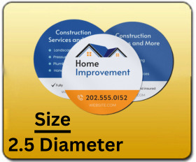 Business Cards Standard - 2.5 in Diam